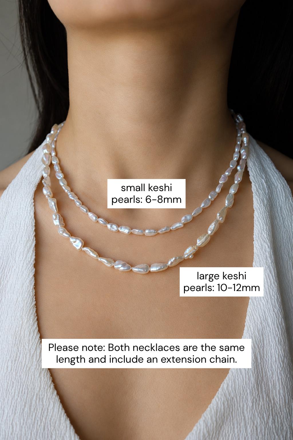 Natural Baroque Pearl Necklace - AwarePearl 8