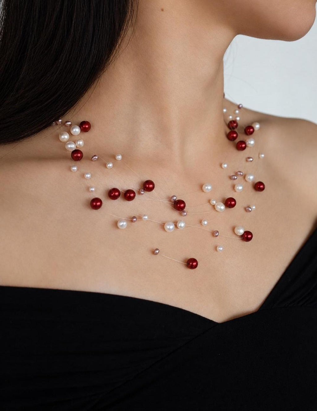 Floating Freshwater Pearl Necklace - AwarePearl