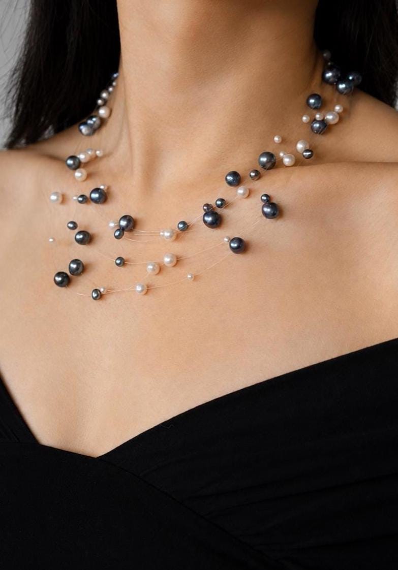 Floating Freshwater Pearl Necklace - AwarePearl