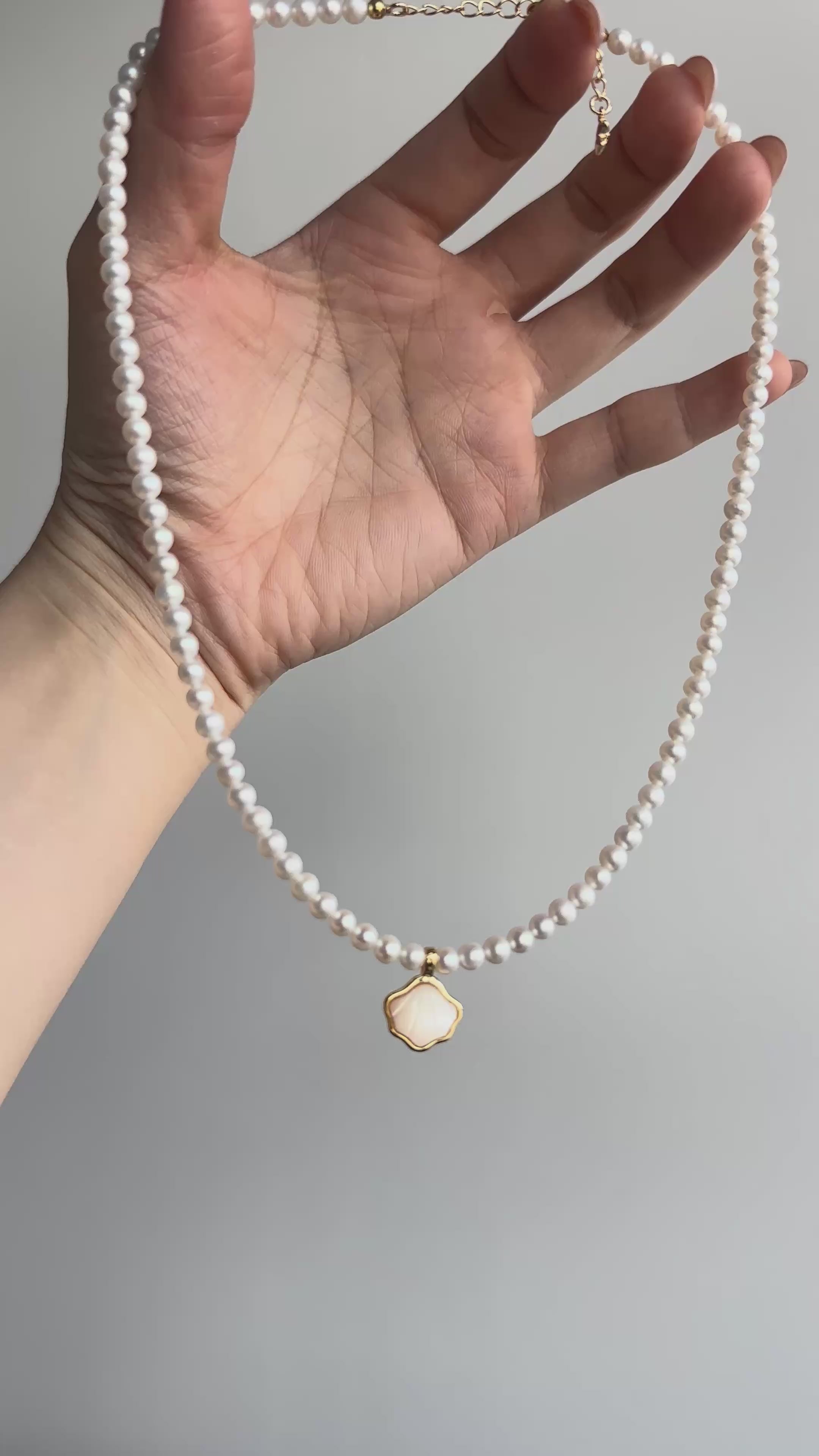 Mother-of-Pearl Pendant Necklace