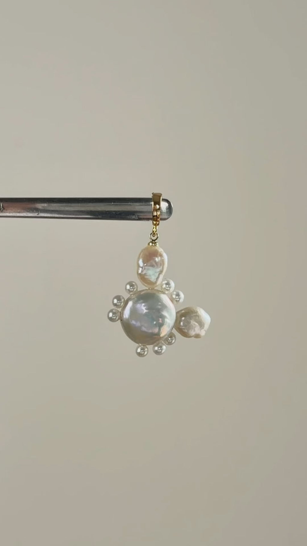 One-of-a-kind Tidepool Crab Charm