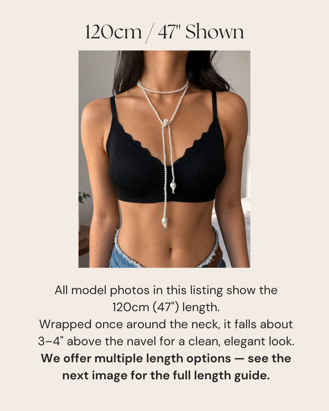 Double Baroque Pearl Lariat Necklace